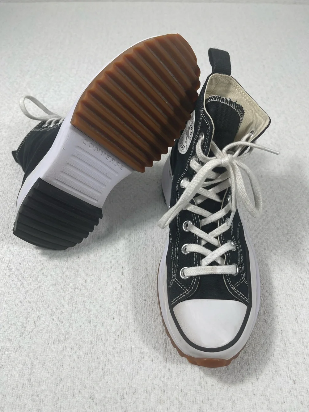 Converse Chuck Taylor All Star High Top Sneakers W/Chunky Sole. Men6/Wm7.5 #0396